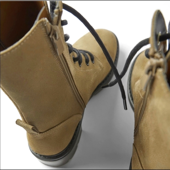 Zara SUEDE Leather Boots - Picture 3 of 5